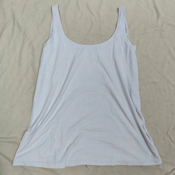 Set Active Swim Terry Tunic Cover‎ Up Womens Large Ice Blue Scoopneck Beach NWT - Picture 4 of 6